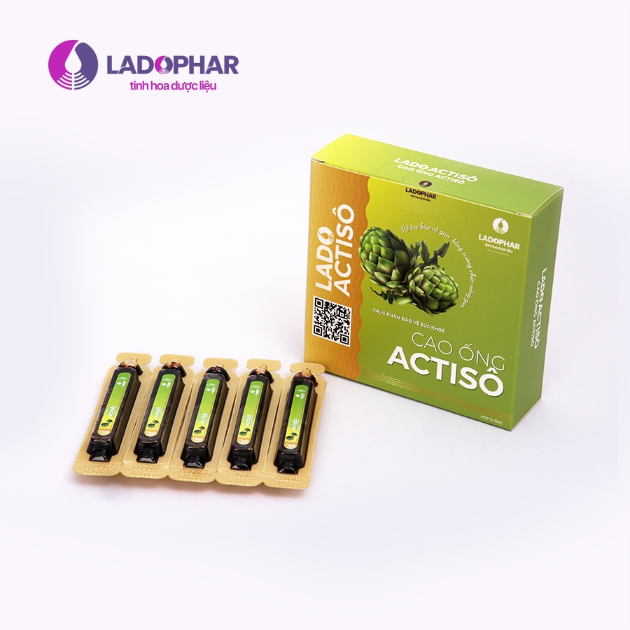 Cao nước atiso vị ngọt tự nhiên không đường hộp 10x10ml Ladophar -SIÊU THỊ SỨC KHỎE VÀ THẢO DƯỢC