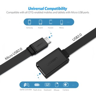 Dây cáp OTG UGREEN cổng Micro USB 2.0 tiện dụng