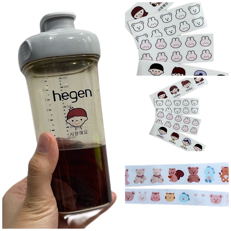 Sticker dán bình sữa và đồ dùng cho bé loại tốt - Chống thấm nước và chịu nhiệt