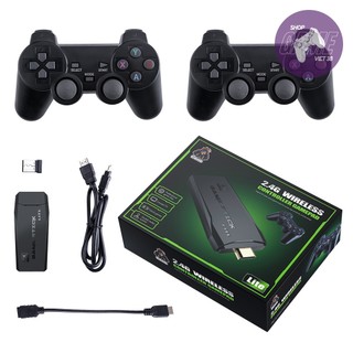 Máy chơi game stick M8 4K 10000+ trò chơi, kèm tay cầm không dây