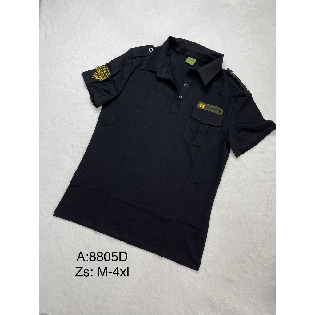 {HCM}_Áo Thun Polo Nam..Áo polo thiết kế vải cotton màu đen đậm _THUỶ TIÊN SHOP