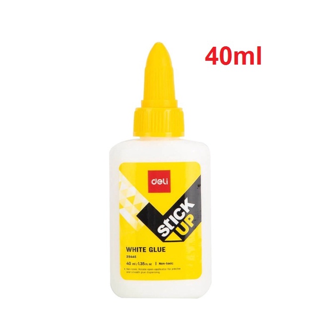 Keo sữa dán đa năng Deli 40ml / 80ml dán giấy carton, vải, làm nhà búp bê, mô hình kiến trúc - Luân Air