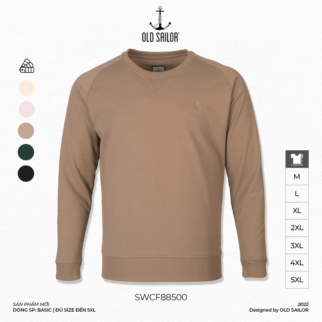 Áo Sweater Nỉ OLD SAILOR Áo Khoác Tay Dài Giữ Nhiệt Chất Nỉ Dày Dặn Big Size