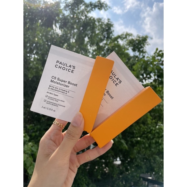 Kem dưỡng ẩm Vitamin C làm sáng da và tăng sinh Collagen C5 Super Boost Moisturizer 3ml