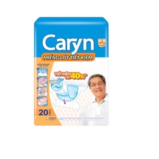 - Miếng lót tiết kiệm - Miếng lót Bổ sung caryn gói 20 miếng dài 38cm rộng 20cm -Caryn số 1 của nhật Bản