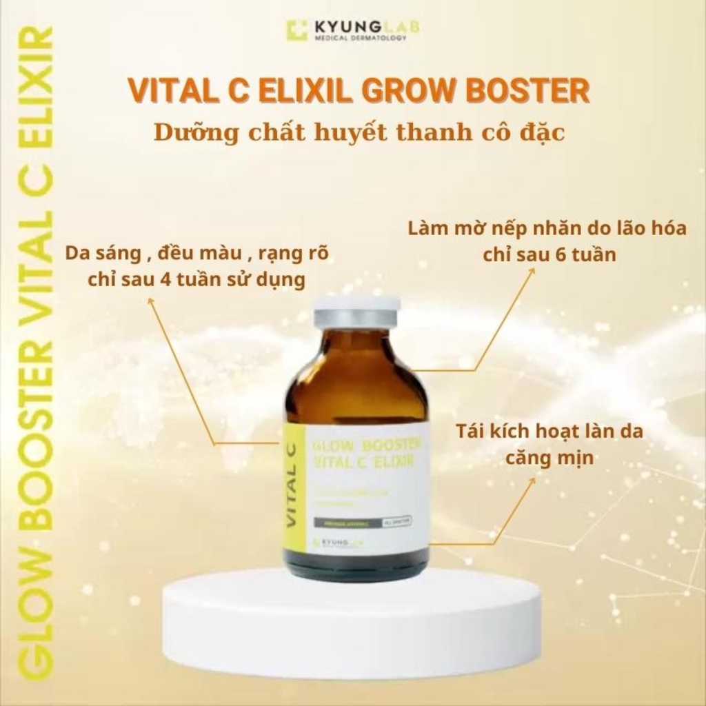 Vitamin c Kyunglab, serum trắng da vital c Kyung Lab 30ml, huyết thanh tái sinh tế bào da, xóa mụn nám, lão hóa | BigBuy360 - bigbuy360.vn