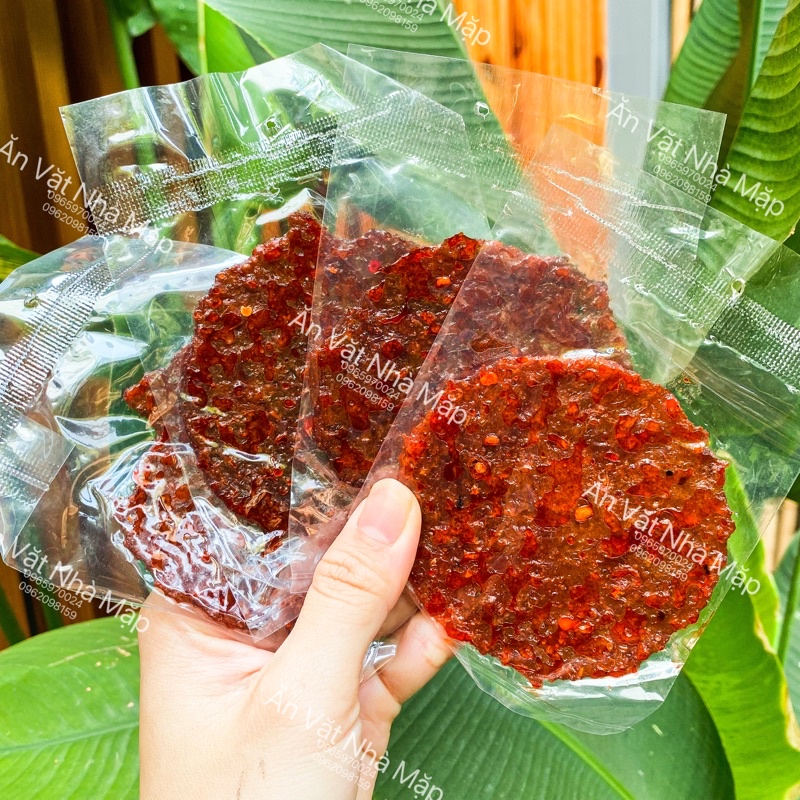 6g x 1 Gói Khô Cá Da Bò Satế Cay Thanh Phát Miếng Tròn