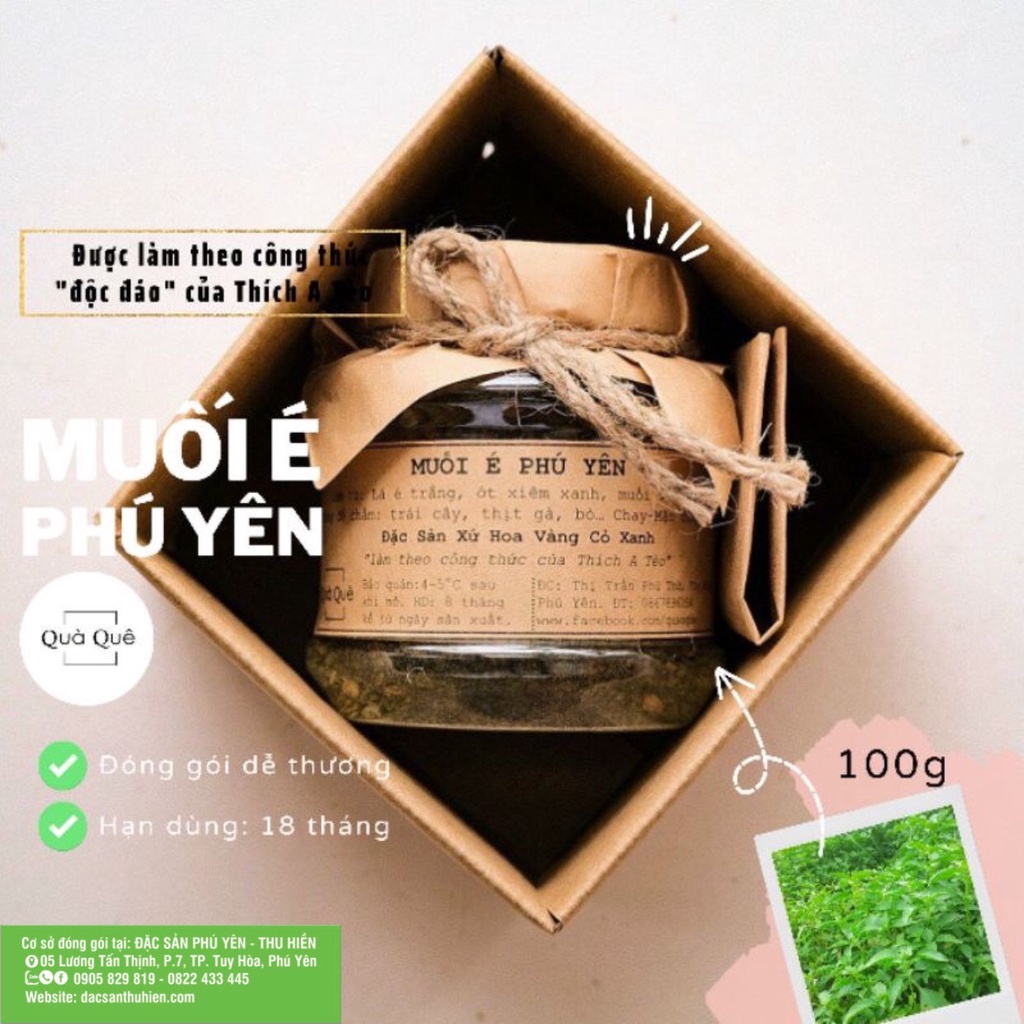 MUỐI LÁ É TRẮNG PHÚ YÊN (100g/1hộp)