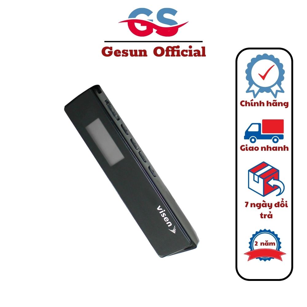 MÁY GHI ÂM MINI CHUYÊN NGHIỆP VISEN 665 8G - CÔNG NGHỆ HÀN QUỐC 16G BẢO HÀNH CHÍNH HÃNG 24 THÁNG