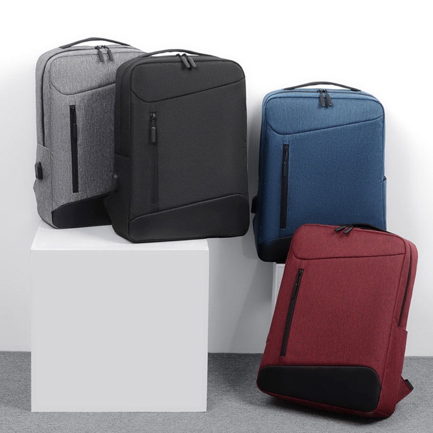 Balo laptop 15.6 inch B1069 NASI Store có cổng sạc tặng kèm dây sạc ba lô đựng laptop nam nữ mẫu mới thời trang