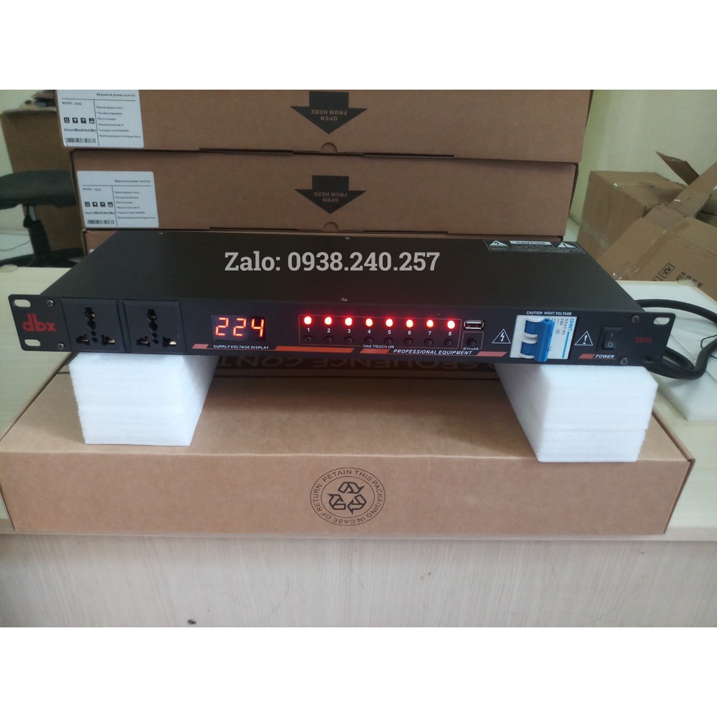 Chia nguồn, quản lý nguồn điện dbx 2032 có cầu dao tự động, 10 cổng