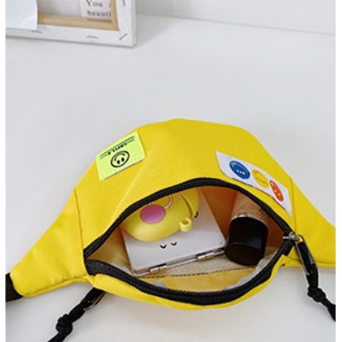 Túi đeo chéo hình icon mặt cười cho bé