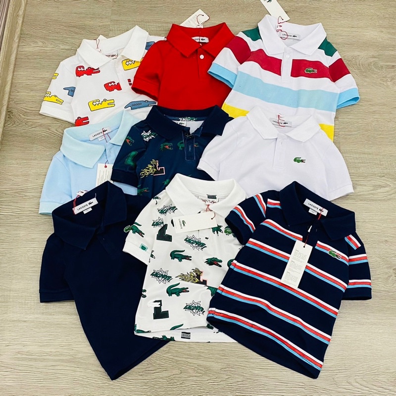 Áo polo ngắn tay LC cho bé trai đi học