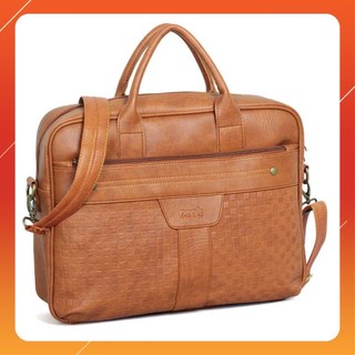 Cặp nam công sở xách tay size 38cm vừa laptop tài liệu A4, Túi da xách tay đeo chéo tiện lợi T2985