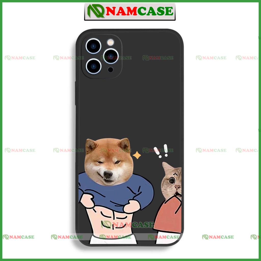 Ốp lưng iphone cặp đôi hoạt hình độc lạ chó mèo ngộ nghĩnh dễ thương đẹp cho ip 6/6s/7/8/X/XS/11/12/13/14 Pro Plus Max