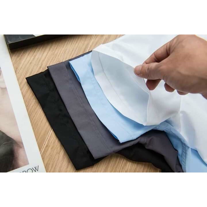 [VNXK] Áo sơ mi nam ngắn tay vải cotton lụa mát dáng ôm Hàn Quốc trẻ trung lịch lãm