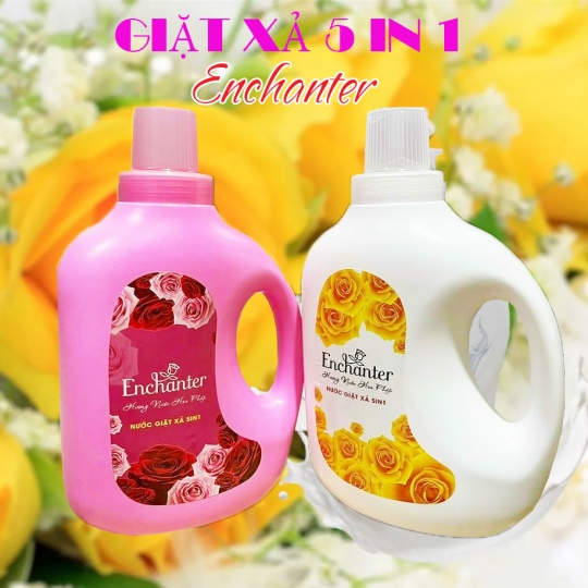 Nước Giặt Enchater 2000ml Hương Nước Hoa Lưu Hương Cực Lâu. Nước Giặt Quần Áo An Toàn Cho Gia Đình Bạn