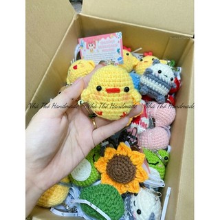 [ Handmade] Móc khoá Vịt con, gà con bằng len