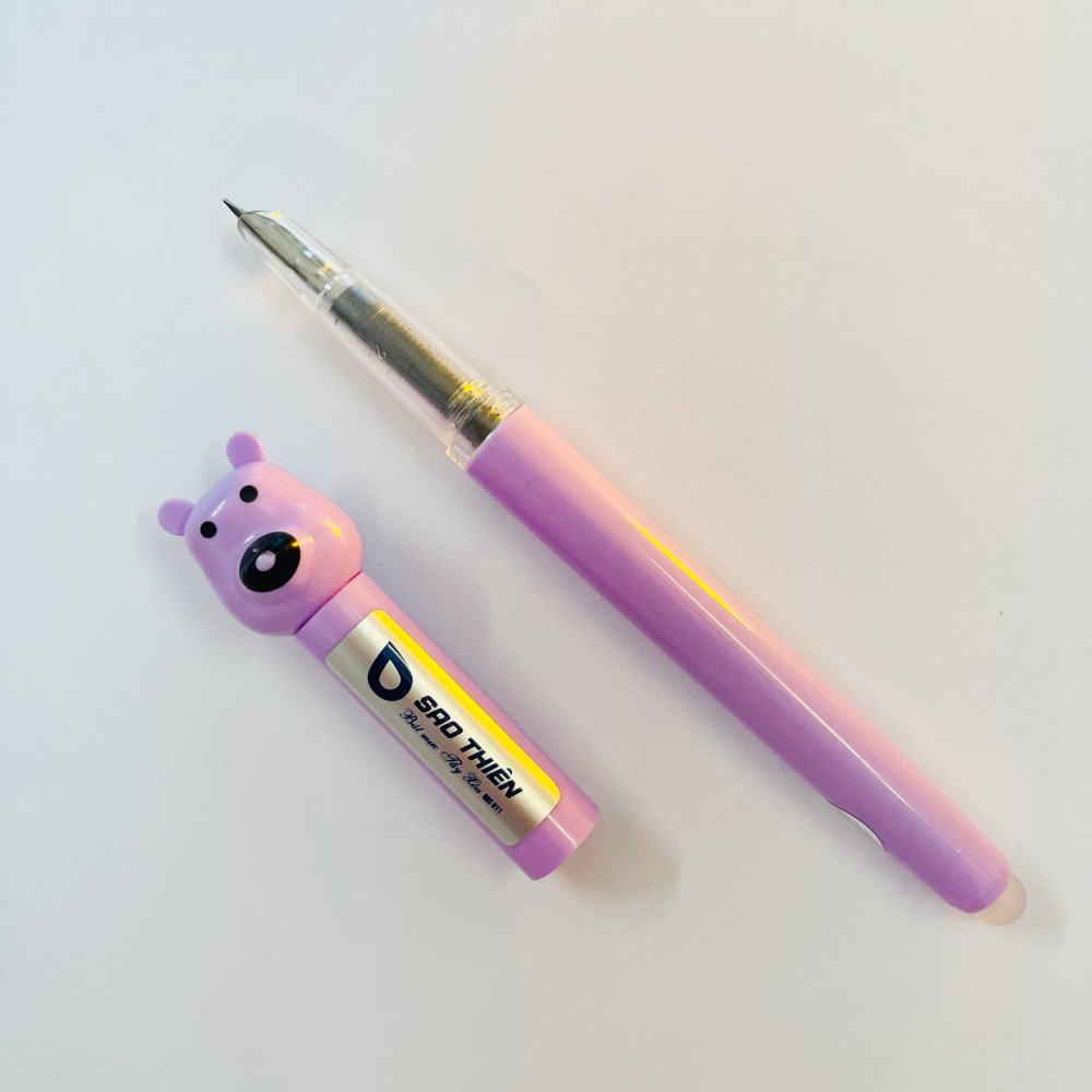 Bút mực gấu GB011 ngòi êm có tẩy xóa