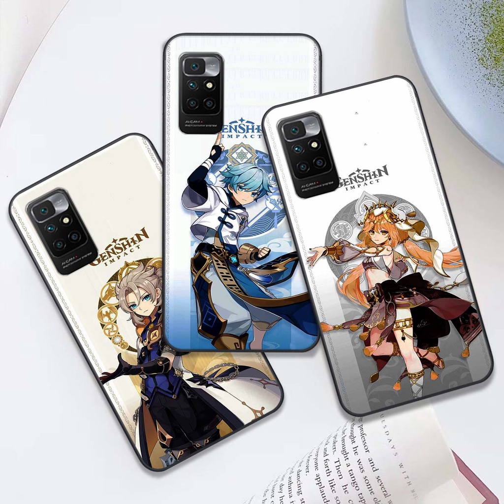 Ốp Xiaomi Redmi 10C / Redmi 10A / Redmi 10 bộ hình Anime hoạt hình GenShin cute, dễ thương