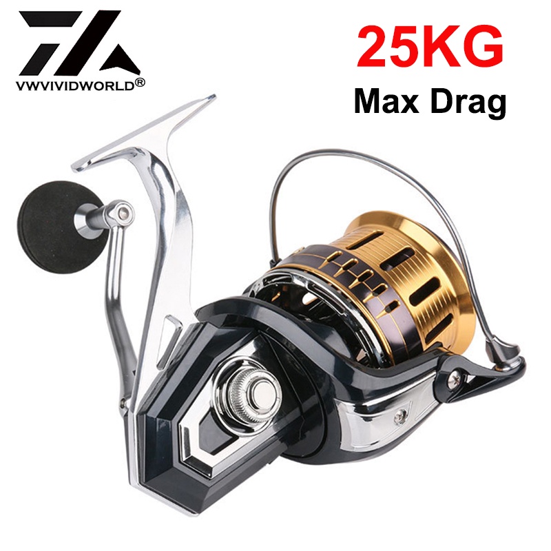 Máy Câu Cá 8000-12000 Series 25Kg Chuyên Nghiệp