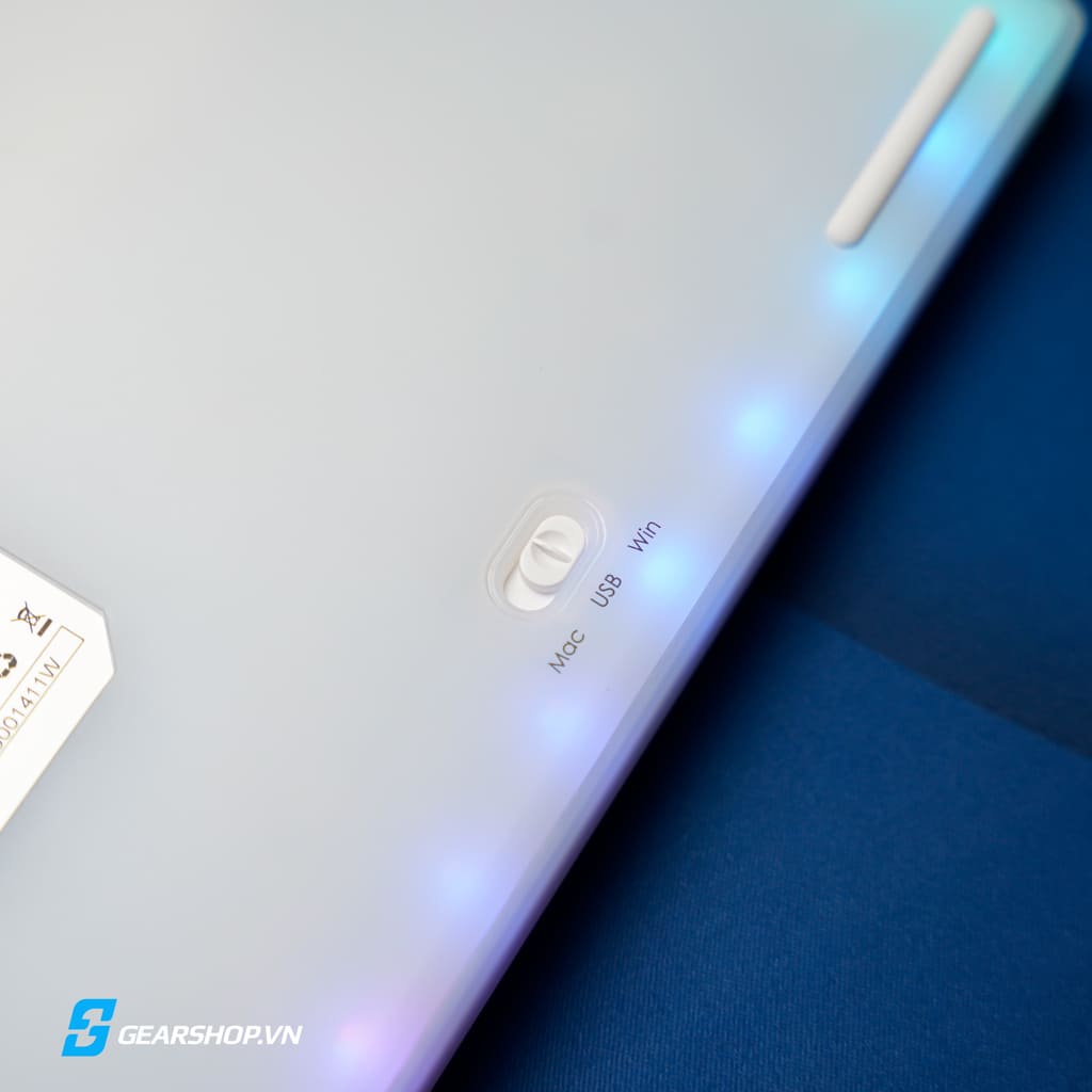 Kit Akko PC75B White | Hotswap - RGB - Led viền