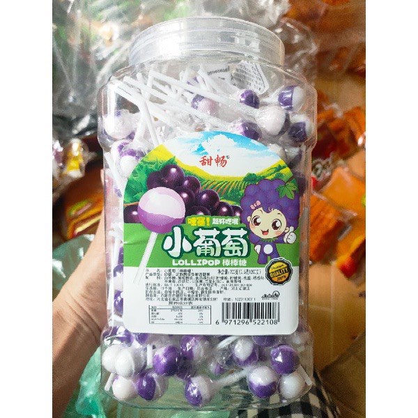 Combo 50 Cây Kẹo Mút Mini Mix Các Vị Trái Cây Cho Bé