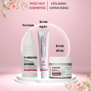 Combo serum medipeel, kem dưỡng ngày glutathione và kem dưỡng đêm medipeel