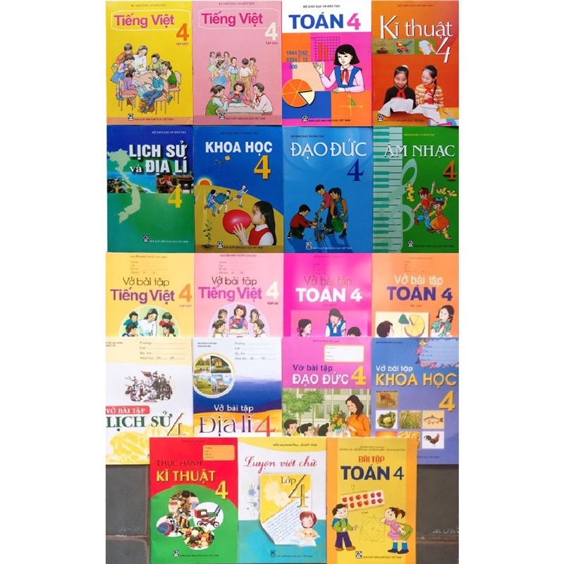 SGK 4 bán lẻ kèm bút chì