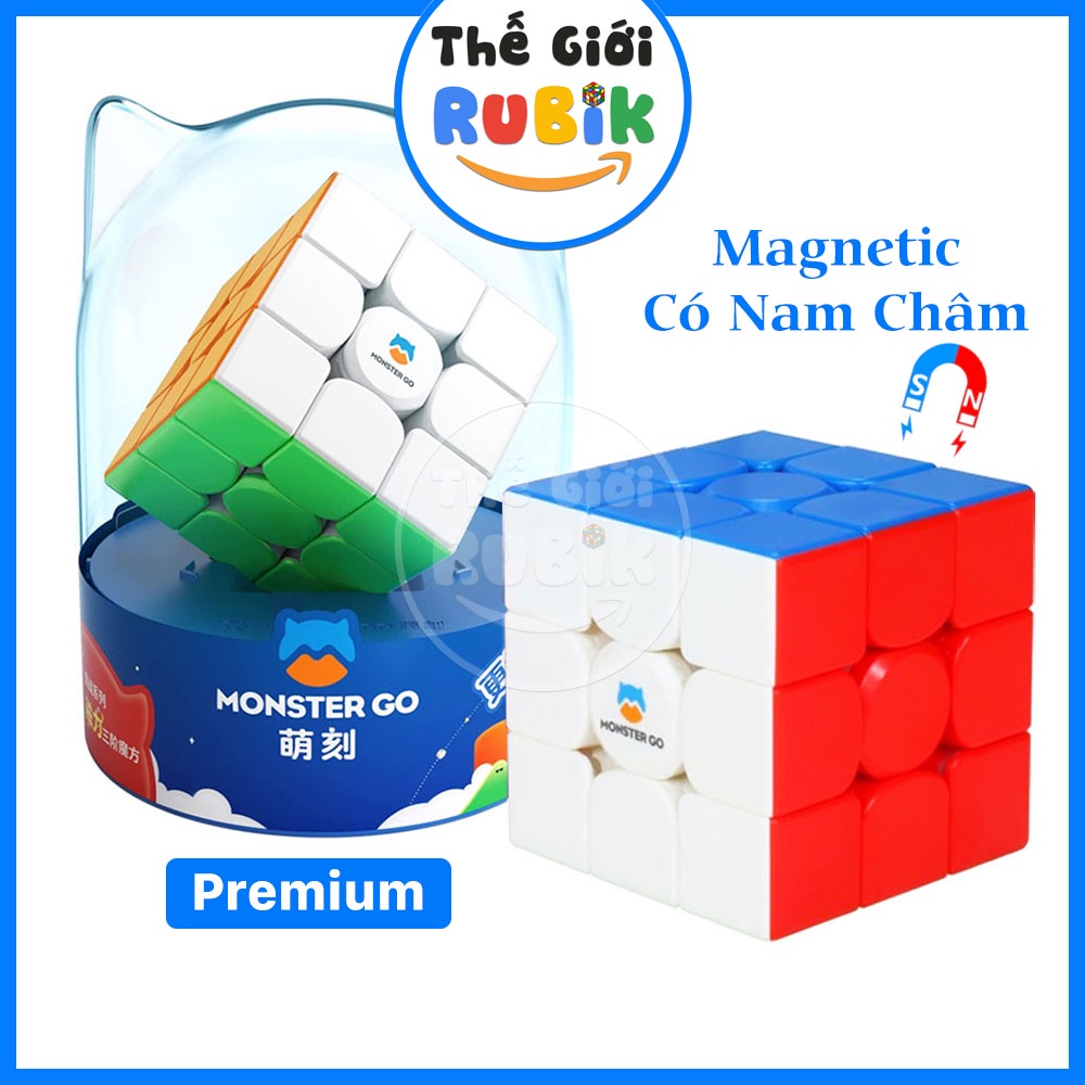 GAN Monster Go 3 Rubik 3x3 có nam châm MG3 Premium chính hãng GAN CUBE Đồ chơi trí tuệ | The Gioi Rubik