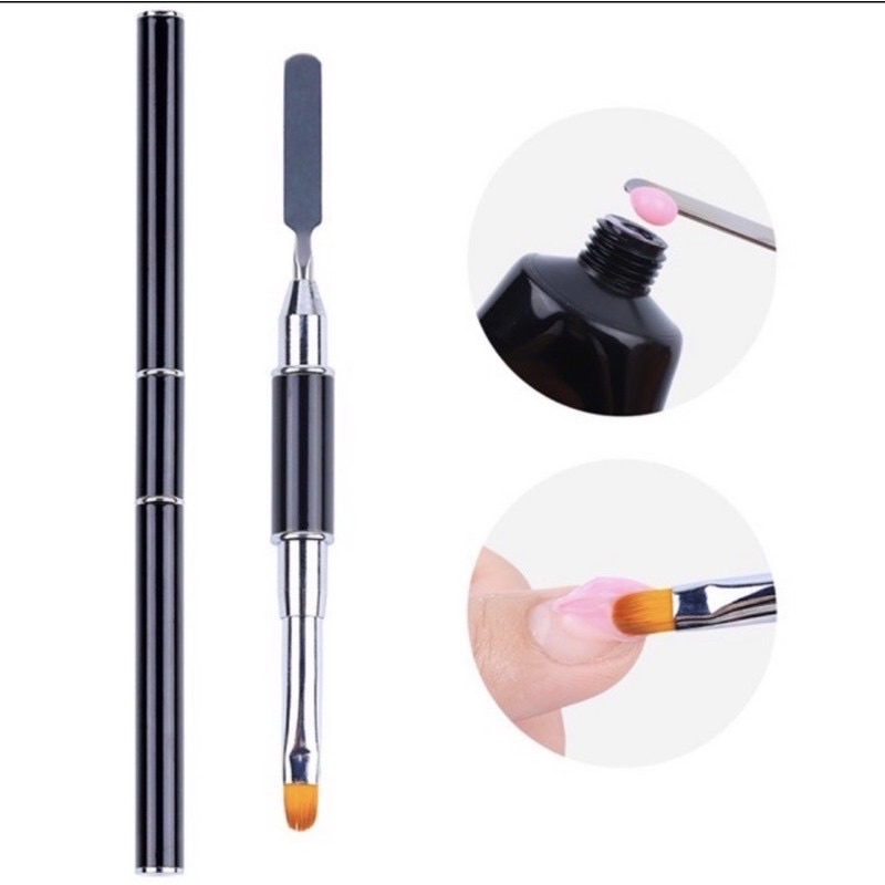 Cọ 2 đầu lấy và đắp gel gôm cọ đắp gel gôm 2 đầu