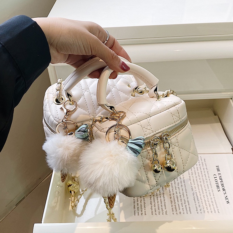 IELGY Túi Đeo Chéo Dây Xích Hình Thoi Nhỏ Đơn Giản Thời Trang Mùa Hè Dành Cho Bạn Nữ