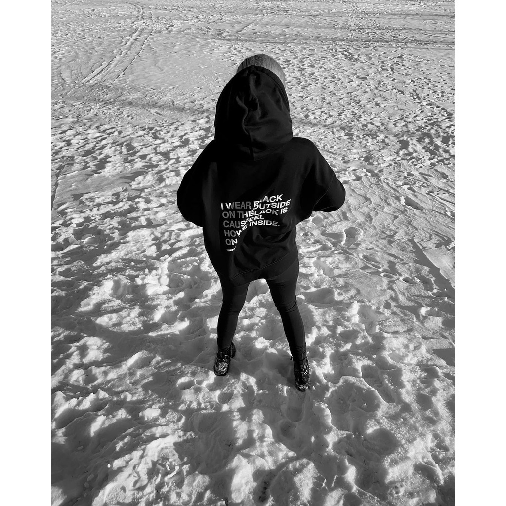 Áo Hoodie unisex BLACKDOKI-INSIDE , áo hoodie nỉ bông form rộng dày dặn oversize cá tính hiện đại