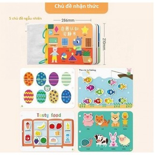 Sách dán đồ chơi giáo dục nhận thức sớm cho trẻ mẫu giáo