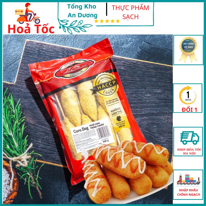 Pho Mai Trân Châu CORNDOG PHÔ MAI 500g Ship Hoả Tốc Hà Nội