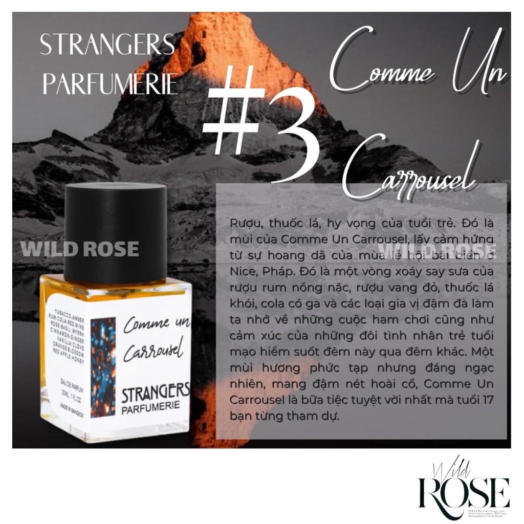 Nước hoa Strangers Parfumerie Comme un Carrousel. EDP 5ml/10ml/20ml