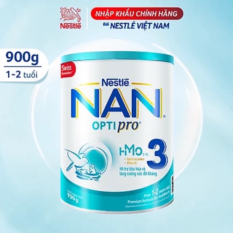 Sữa bột Nestle Nan optipro HMO 3 hộp 900g( date mới- có ship hỏa tốc HCM)