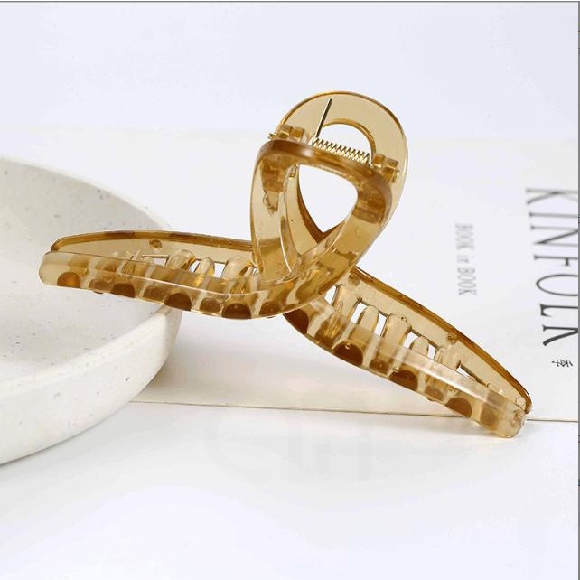 Kẹp Tóc Càng Cua To Hàn Quốc Nữ Kiểu Màu Trong Suốt Cỡ Lớn 4AM