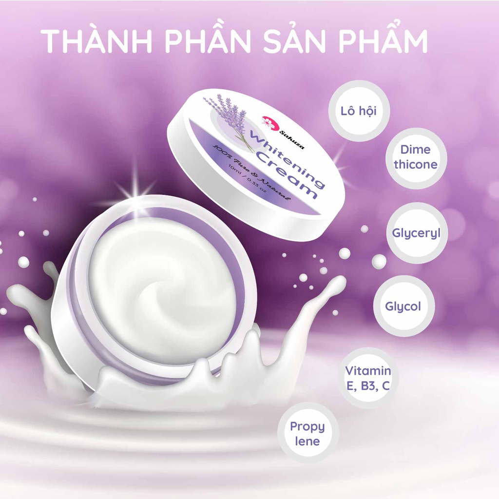 Kem giảm thâm nách, làm trắng nách Sakuza 10gram