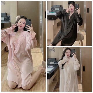 Đầm ngủ lụa latin mềm min siêu đẹp