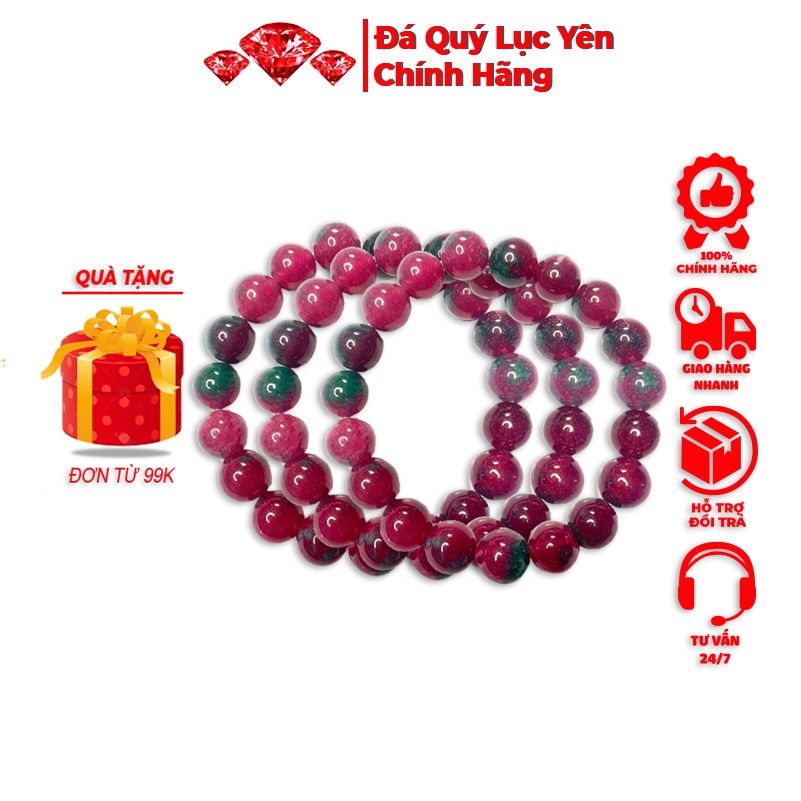 Vòng tay phong thủy nam nữ - đá Ruby Lục Yên Chính Hãng