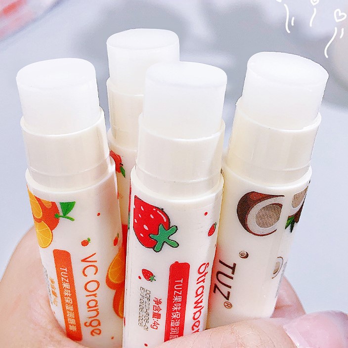 🥟Son Dưỡng Môi Hương Trái Cây Không Màu Cấp Ẩm Chống Nứt Nẻ Cho Nam Nữ