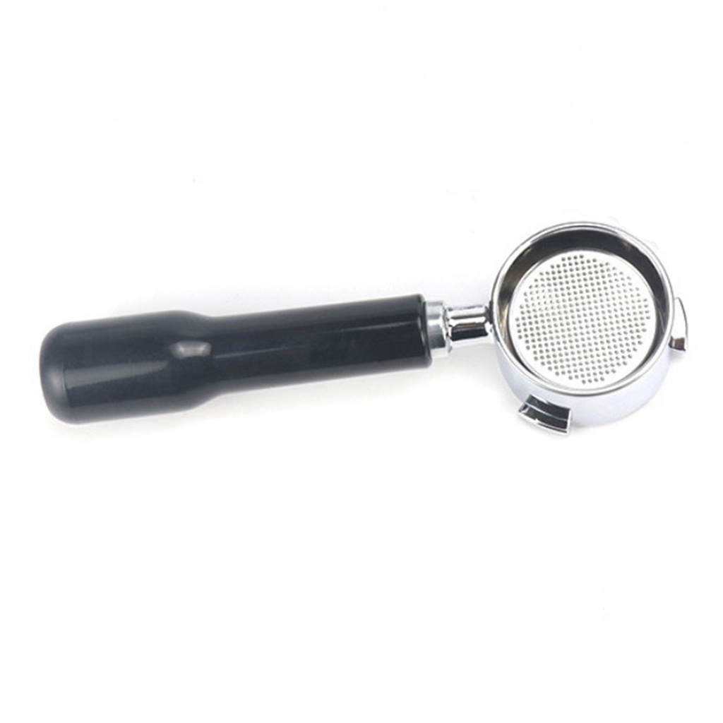 Bộ lọc không đáy shamjina cho máy pha cà phê Delonghi với tay cầm bằng nhựa màu đen 51mm