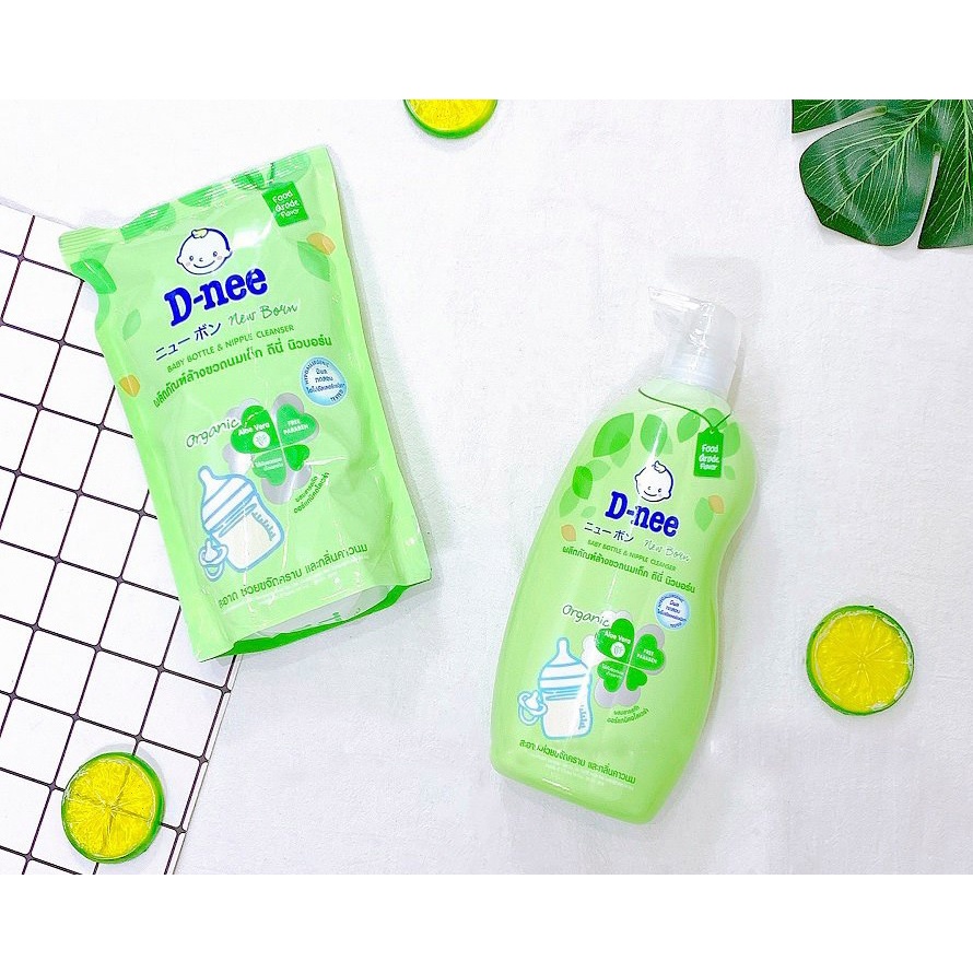 Nước rửa bình sữa Dnee Thái Lan 600ml/620ml - Mẫu mới