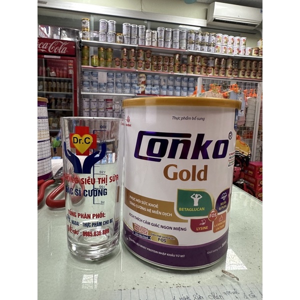 Sữa Conko god 800g “ Mẫu Mới” dành cho người ốm yếu , mệt mỏi ăn uống kém, người cần phục hồi sk