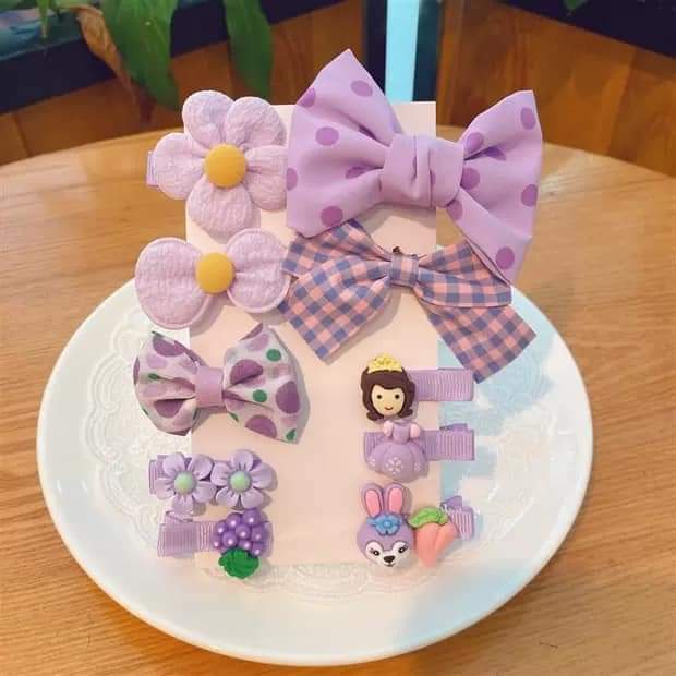 MVP2882 Set 8 kẹp tóc siêu xinh cho bé gái