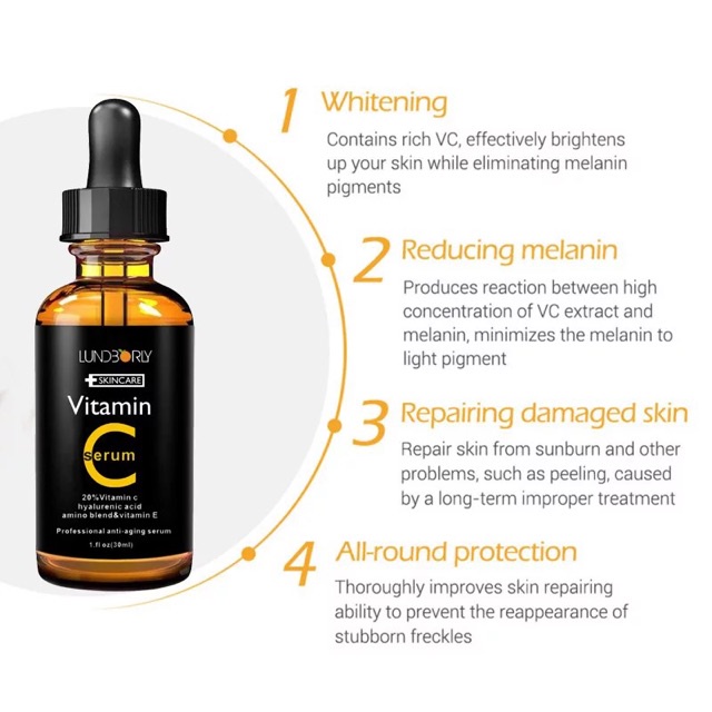 Serum vitamin C Lunborly 30ml hàng nội địa Trung