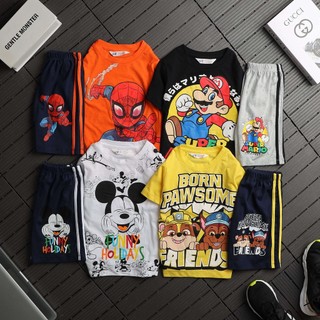 Bộ thun ngắn hàng xuất dư cho bé trai