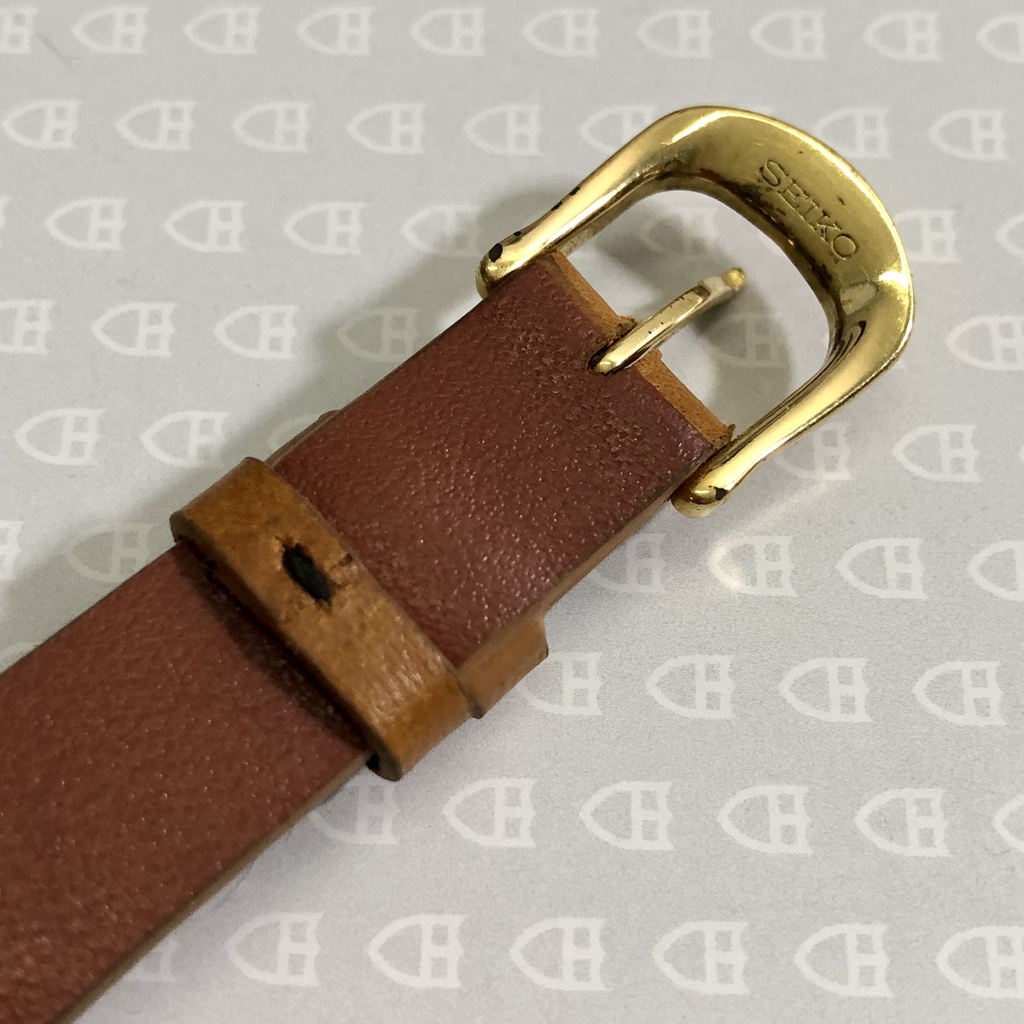 Đồng hồ nữ authetic thương hiệu SEIKO viền vàng 14k, bảo hành 6 tháng