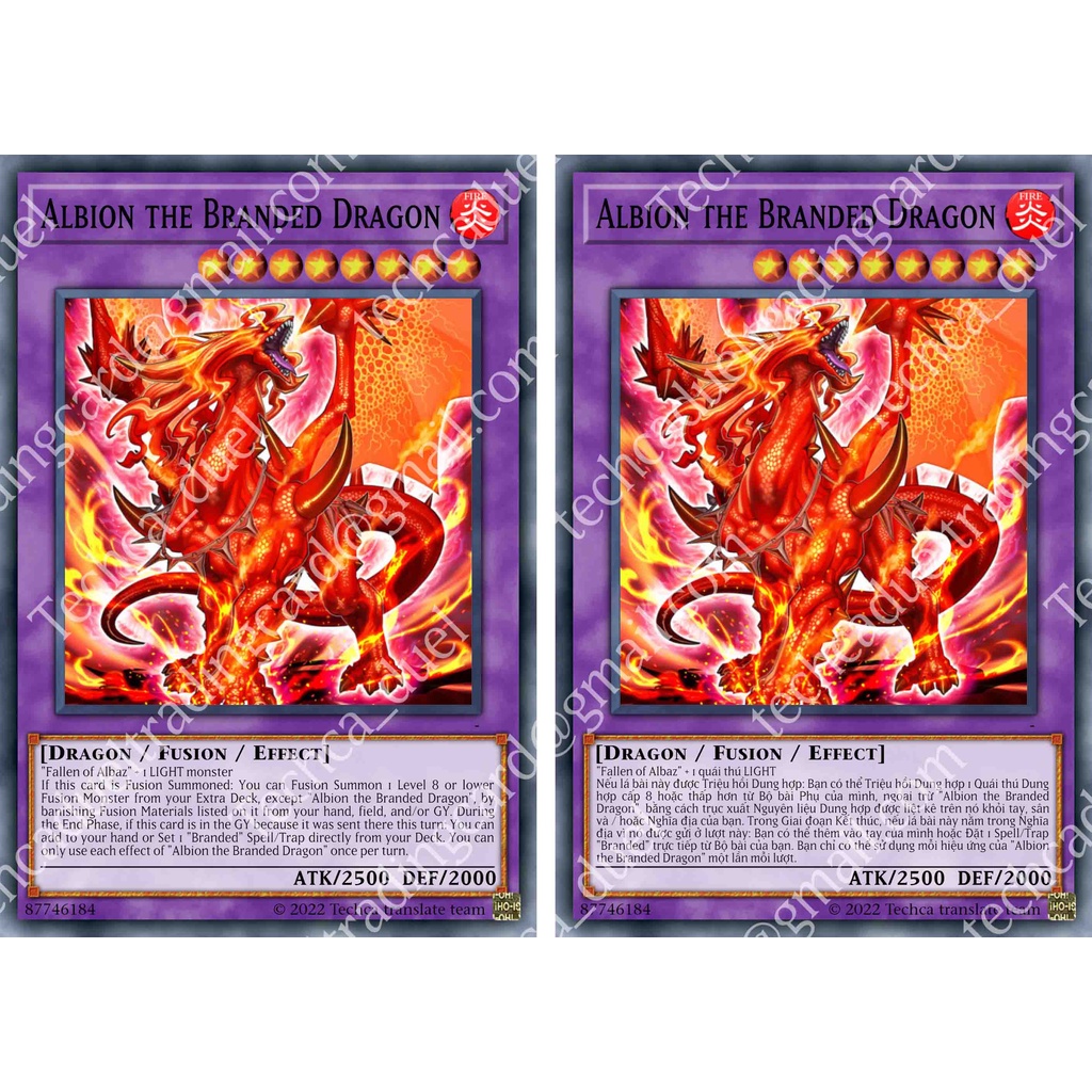 Bài In Tiếng Việt - Bộ bài Yugioh - Custom Deck - Branded Dragons X Despia Deck